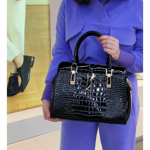 Сумка кросс-боди КожаноFF, фактура гладкая, черный