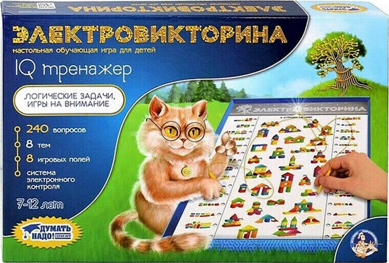 Настольная игра Настольная игра Электровикторина IQ тренажер