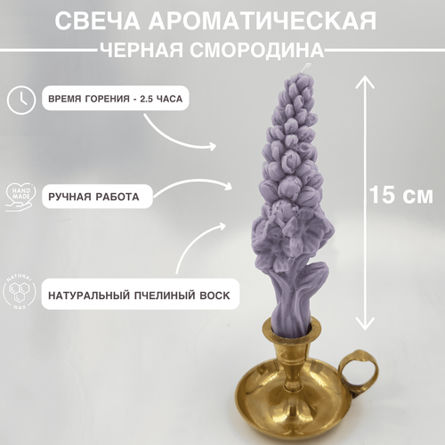 Свеча Цветок Большой лилового цвета 800₽