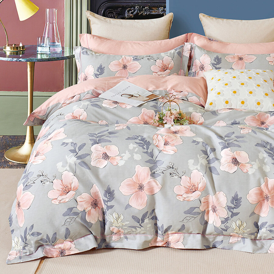 фото Постельное белье 1 5 спальное с рисунком Cleo Satin de Luxe сатин, наволочки 50х70, хлопок 100%