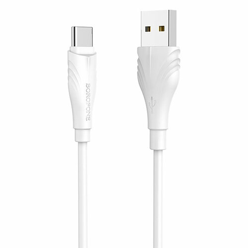 Кабель USB - Type-C Borofone BX18 Optimal белый, 1м кабель usb type c 1м hama 00183330 круглый белый