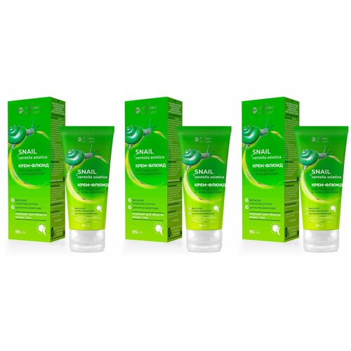 Vilsen Asian Great Legends Крем-флюид для лица, С секрецией улитки Центелла Азиатская, 95 мл, 3 шт