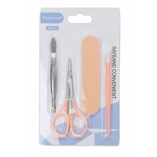 Farres cosmetics Набор для маникюра и коррекции бровей 4 штуп 362₽