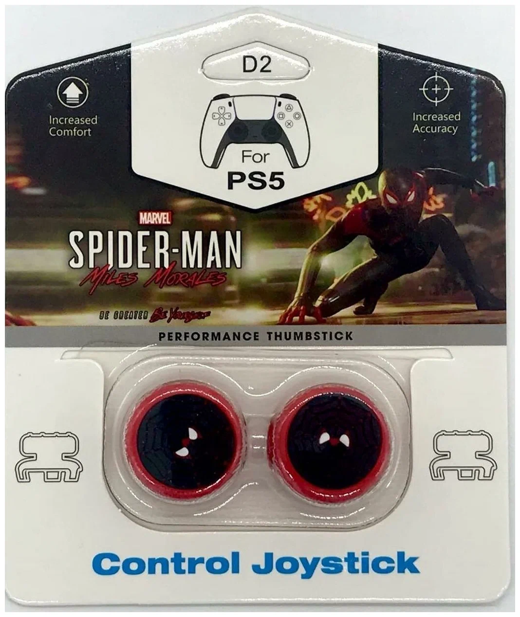 Накладки на стики для геймпада PS5 / PS4 / PS3, высокие, Spider Man, 2 шт.