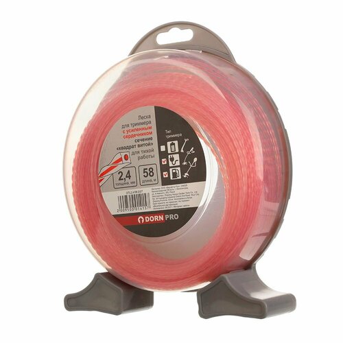 Леска для триммера 24 мм 58 м витой квадрат DUO 1429₽