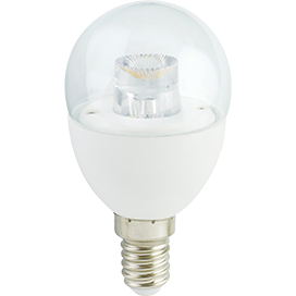 Лампочка светодиодная дневной свет Ecola globe LED Premium 7,0W G45 на 7Вт, Е14, 220В, 4200К - прозрачный шар с линзой K4FV70ELC