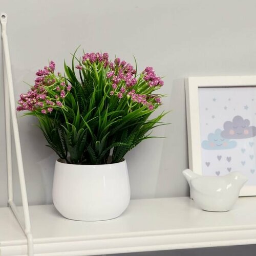 Растение искусственное в горшке Статица 9х21см микс 995₽