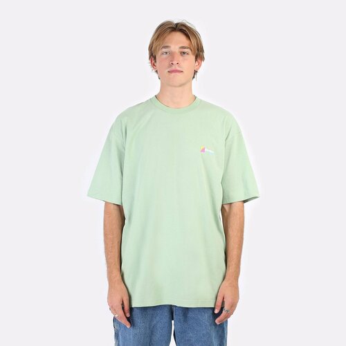 Футболка Butter Goods Equipment Tee, размер S, зеленый футболка butter goods хлопок размер xxl бордовый