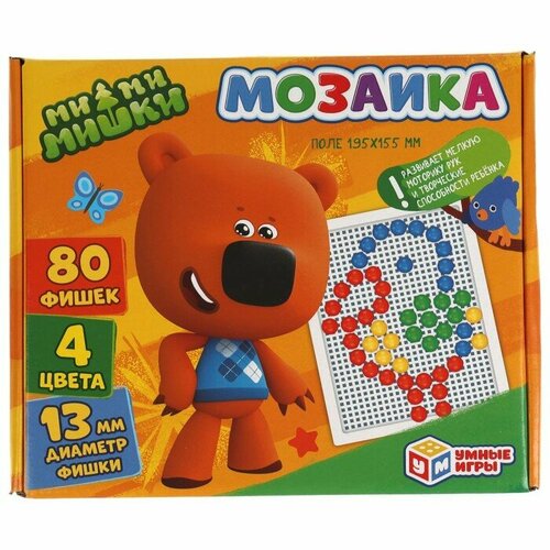 Умные игры Мозаика «Ми-Ми-Мишки», 80 фишек мозаика умные игры ми ми мишки 100 фишек