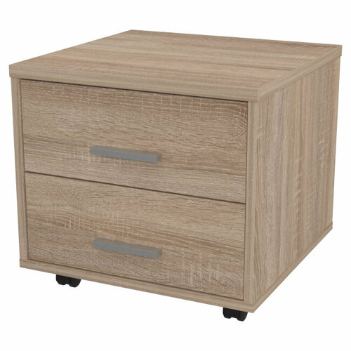 Тумба Меб-фф Офисная тумба подкатная ТВ-21С-28М цвет Дуб Сонома 4941₽