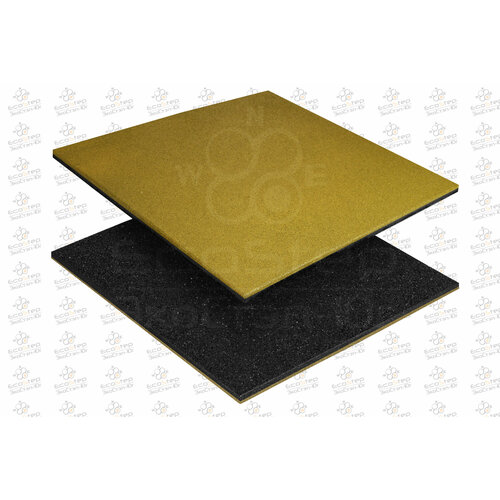 Резиновая плитка Ecostep 500х500, толщина 16мм для садовых дорожек
