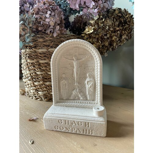 Статуэтка Распятие Христа, подсвечник для церковных свечей