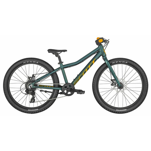 Подростковый велосипед Scott Scale 24 Rigid (2023) 24 Бирюзово-оранжевый (128-152 см) женский велосипед forward jade 27 5 1 0 2022 16 5 бирюзово желтый 152 167 см