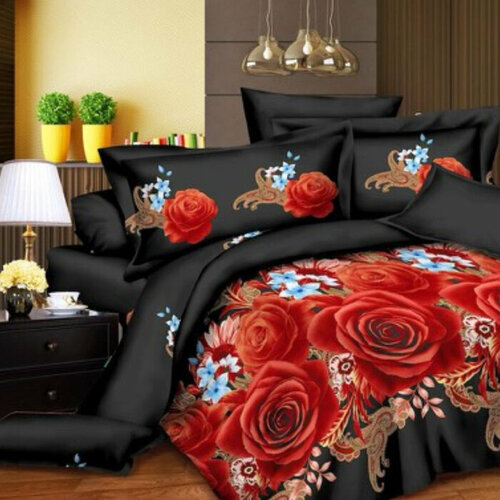 MERRY Комплект постельного белья 15сп MERRY yh811-10cg 145х220см 150х220 70х70 1шт микрофибра 70 гм пэ 100 1406₽