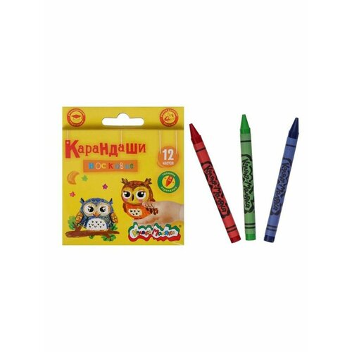 Мелки восковые 12 цветовКаляка-Маляка 314₽