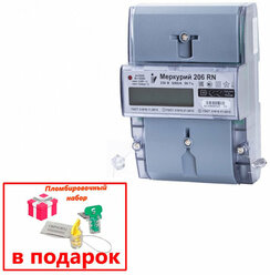 Меркурий 206LNО -(L – модем PLC) однофазный многотарифный электросчетчик