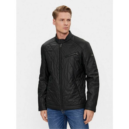 Куртка GUESS, размер XXL [INT], черный куртка рубашка zara quilted черный