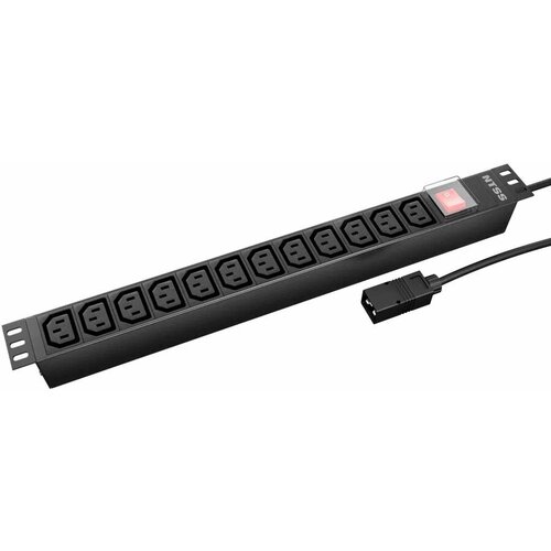 Блок распределения питания NTSS NTSS-PDU-DA2041 гор размещ 12xC13 базовые 16A C20 2м 5220₽