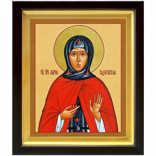 Преподобная Мария Радонежская, икона в деревянном киоте 19*22,5 см