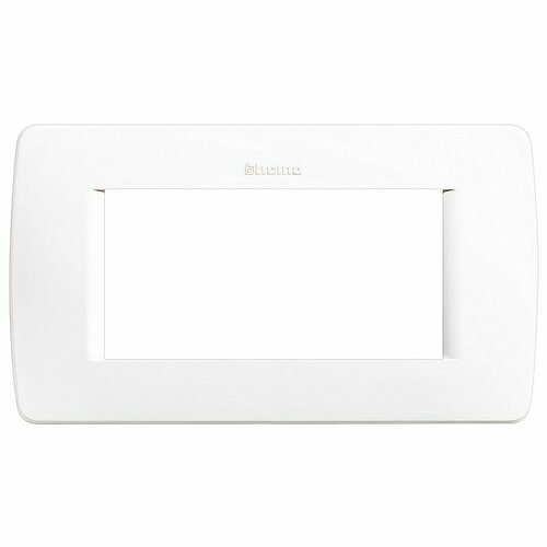 Рамка 4 модуля BTicino LIVING LIGHT, белый, C4804BN