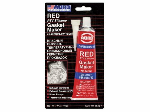 ABRO Герметик-прокладка силиконовый красный (85г) "ABRO Masters" (ABRO)
