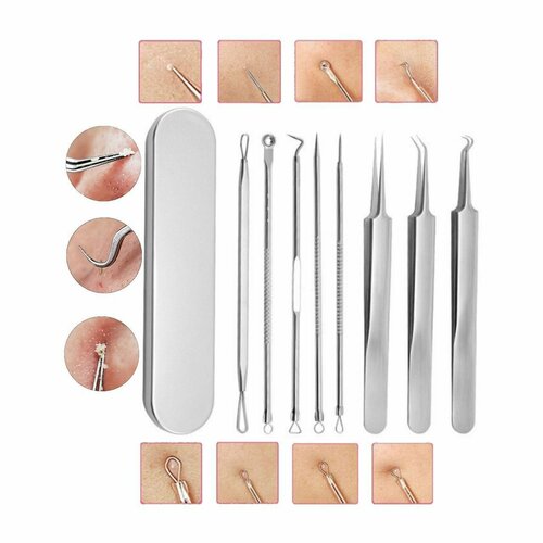 Косметологический наборl инструментов для чистки и глубокого очищения кожи лица пор и тела удаления прыщей от Dentalrus 1700₽