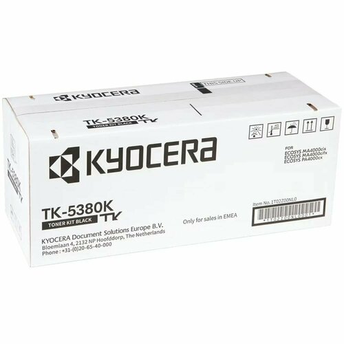 Тонер-картридж Kyocera TK-5380K, черный, оригинальный, 13000 стр. тонер картридж kyocera tk 1120 черный оригинальный 3000 стр