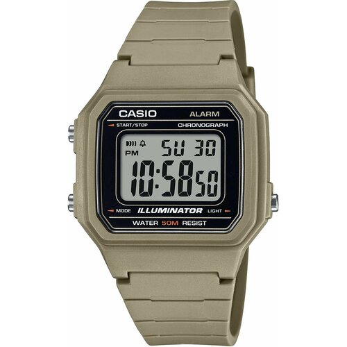 Наручные часы CASIO, бежевый наручные часы casio w 217h 5a зеленый