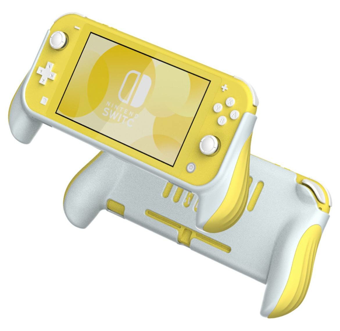 Грип-кейс для Nintendo Switch LITE - желтый/серый, держатель Nintendo Switch lite