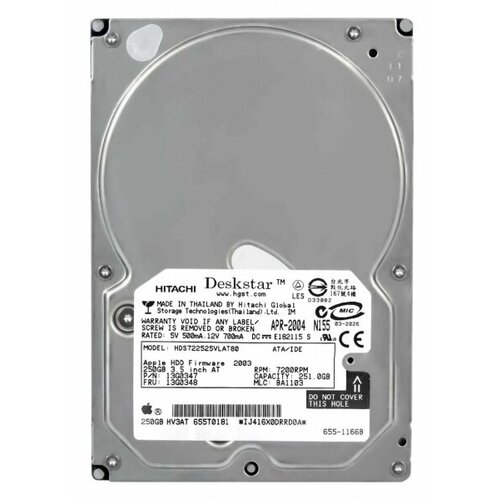 Жесткий диск Hitachi 13G0347 250Gb 7200 IDE 35 HDD 7430₽