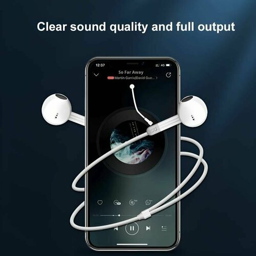 Наушники PRO проводные игровые для смартфон и компьютер с разъемом Jack 35 Белый С микрофоном не беспроводной 349₽