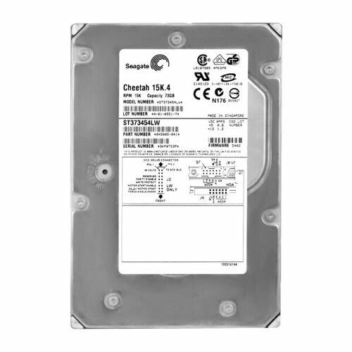 Жесткий диск Seagate 9X5005 73,4Gb U320SCSI 3.5 HDD жесткий диск seagate st336732lc 36 7gb u320scsi 3 5 hdd