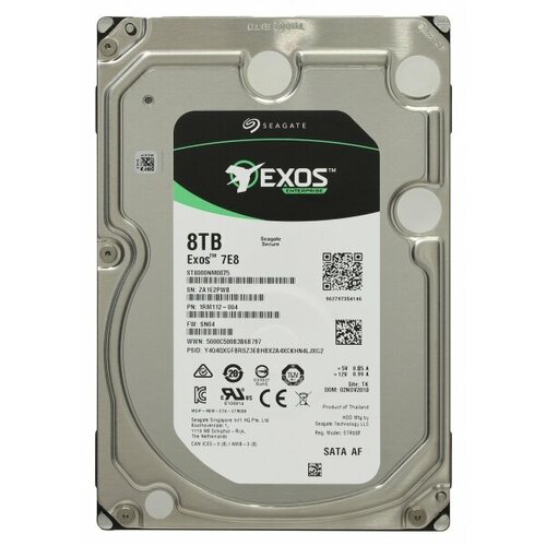 Жесткий диск Seagate 1RM212 8Tb 7200 SAS 35 HDD 27380₽