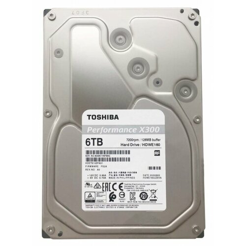 Жесткий Диск Toshiba HDETS10ZPA51 6TB 7200 SATAIII 35 HDD 20660₽