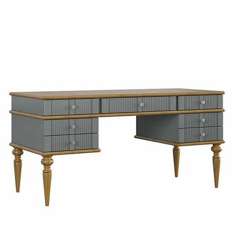 Стол письменный Гостиная Рандеву 07 серый 7042антик 24 56565₽