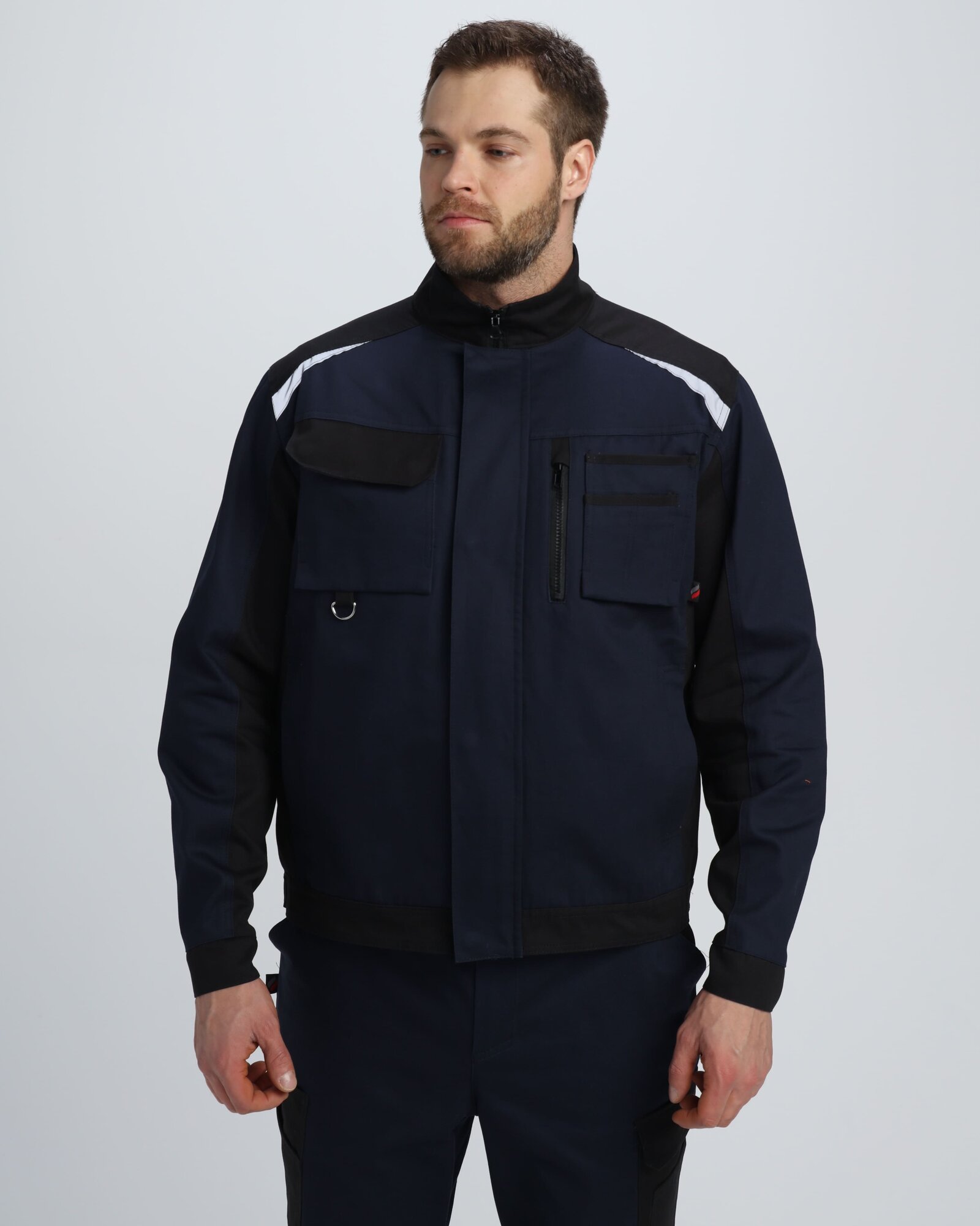 Куртка Милан CH (тк. Смесовая,260), т. синий/черный (60-62; 170-176)