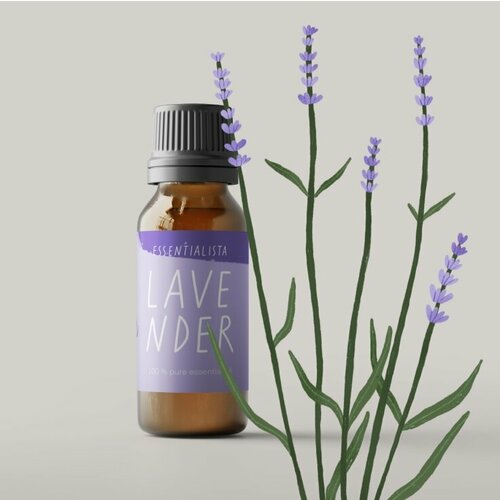 LAVENDER 100% Pure Essential Oil, Essentialista (Эфирное масло лаванда), 10 мл.