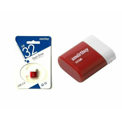 Флэш USB 32Gb Smart Buy Lara Red SMARTBUY 80305 | цена за 1 шт