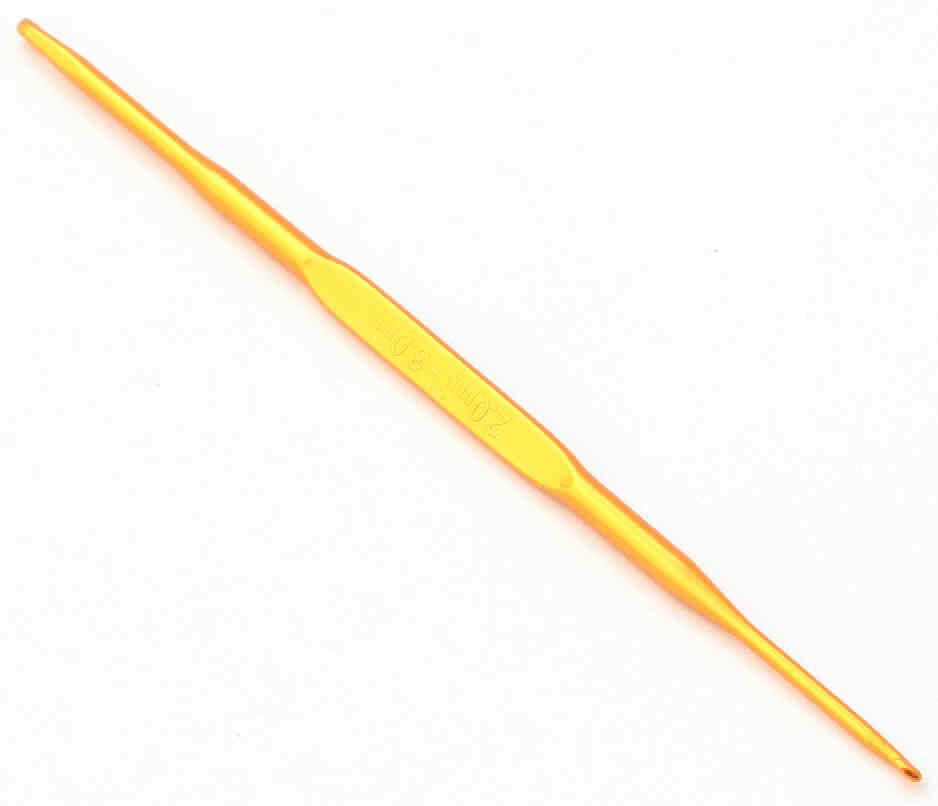 Крючок для вязания GAMMA двусторонний, металлический, d2-3мм, 13см, 1шт
