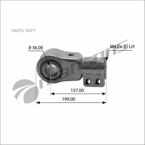 MANSONS 300556 Наконечник рулевой левый 3222₽
