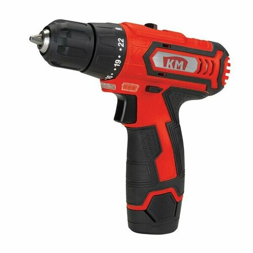Дрель-шуруповерт аккумуляторная КМ CD-122 12В 15Ач Li-Ion 1 АКБ и ЗУ 1022800₽