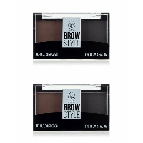 TF cosmetics Тени для бровей Triumf Brow Style тон 53 Темно-коричневый и Черный бархат 56 гр 2 шт 1006₽