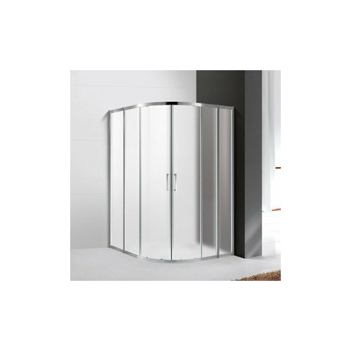 Душевой уголок Cezares Molveno R-22 110x110 рифленый Punto, хром (MOLVENO-R-22-80+30-P-Cr)
