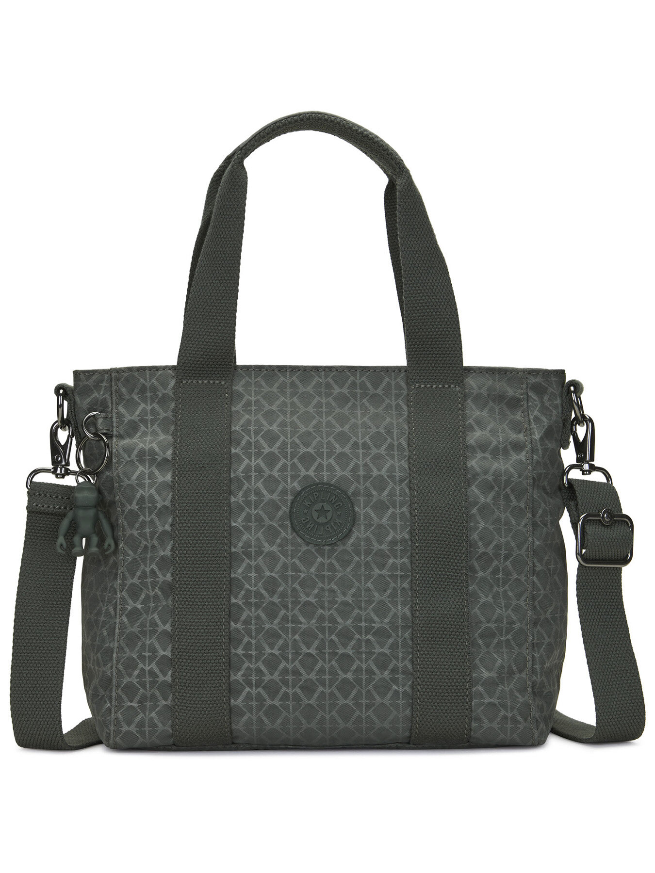 фото Сумка с плечевым ремнем Kipling KI3572F6C Asseni Mini Tote *F6C Sign Green Emb