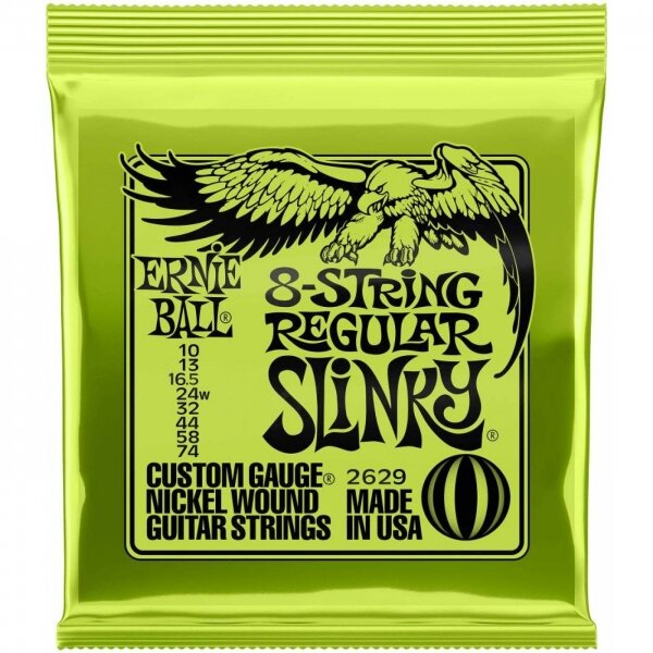 Струны для электрогитары 10-74 Ernie Ball 2629 8 String