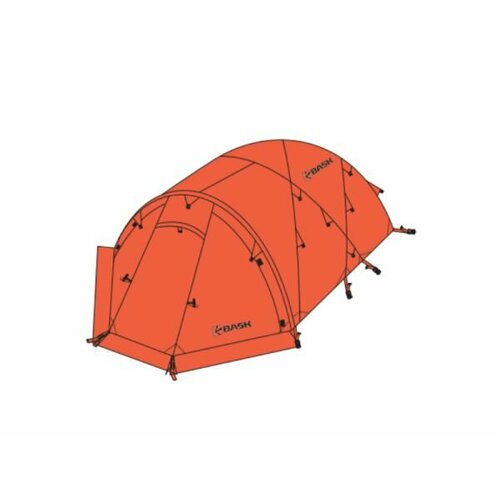 Палатка зимняя BASK 3М NORTH PEAK PRO оранжевый