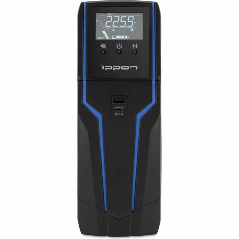 ИБП Ippon Game Power Pro 1500 900Вт 1500ВА черный (1908312), 2016583