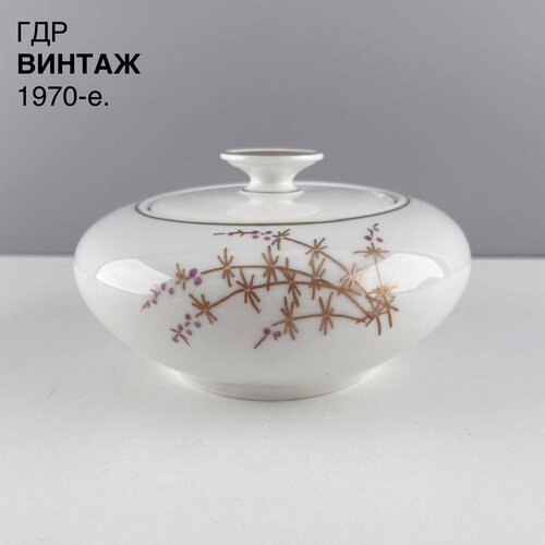 Винтажная сахарница Кустик ягод Фарфор Volkstedt ГДР 1970-е 1500₽