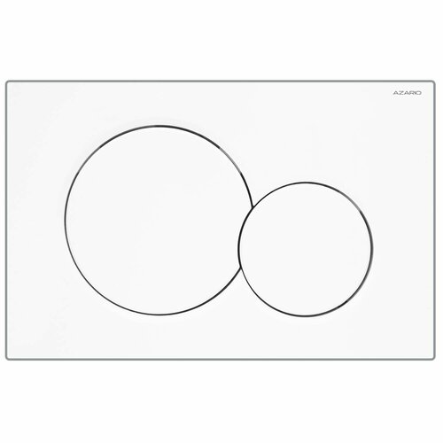 Кнопка смыва AZARIO NEW двойная пластик белый глянцевый AZ-01001 1500₽