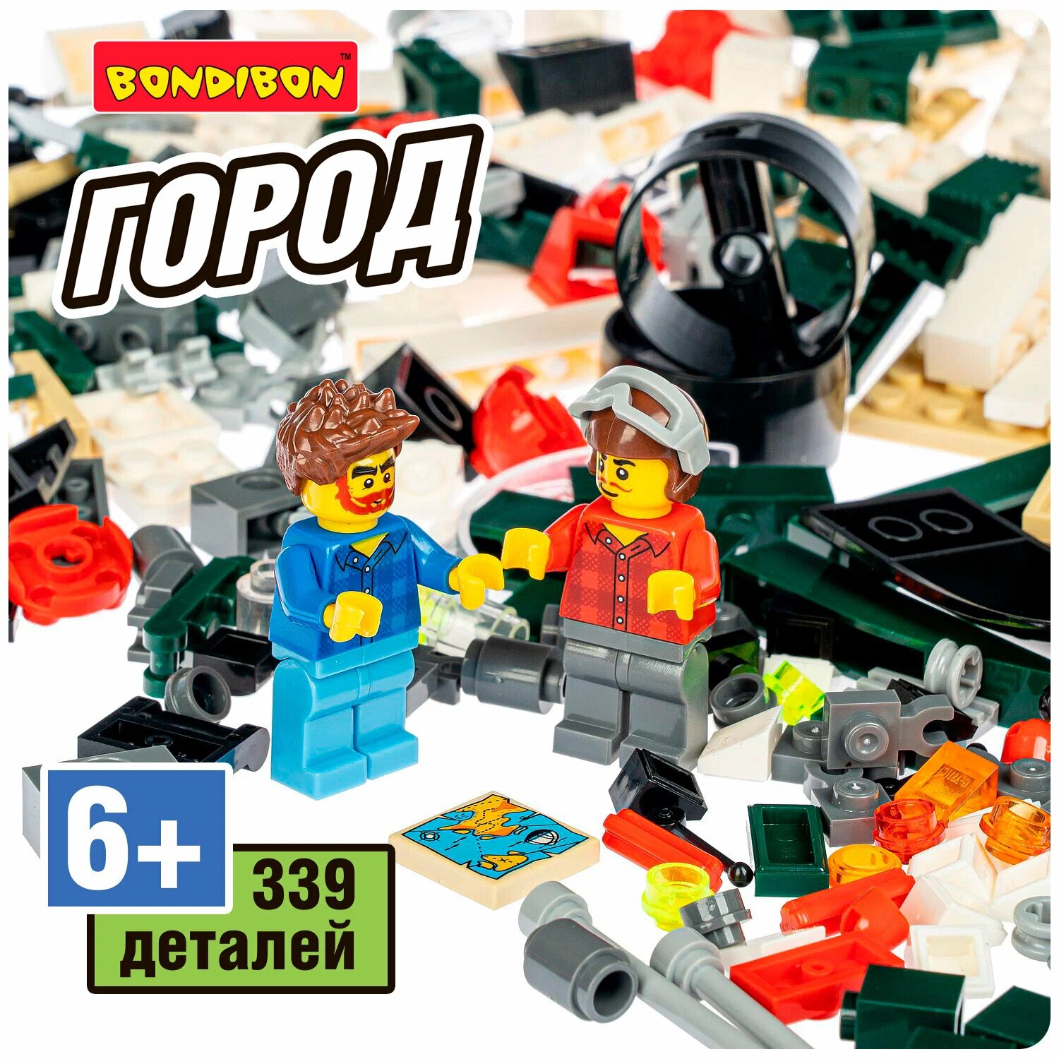 Конструктор "Водный дозор" от Bondibon для мальчиков и девочек 5 - 9 лет — фото 1